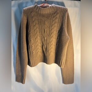 Vince 100% Cashmere Ladies Sweater Light Brown Size XL